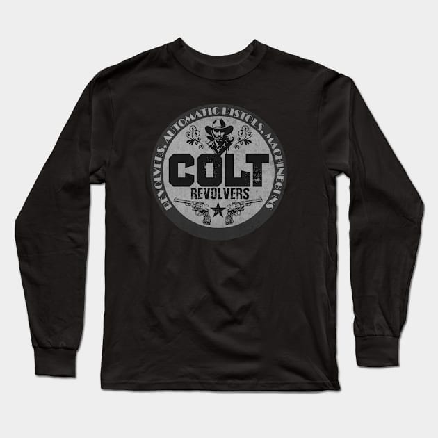 Firearms Company Sign BW Long Sleeve T-Shirt by CTShirts